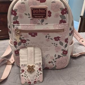 Harry Potter Loungefly Mini with Hard to Find Matching Cardholder